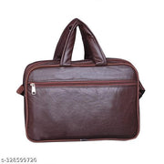 swastik enterprise genuine lether world 15.6 inch laptop officeal bag brown