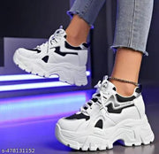 Flamby Stylish Tracking Shoes | Comfortable Sports Sneakers | Jogging,Tracking Fitness and Exercise Sneakers | Sports and Casual Fusion | Lightweight Women's Shoes