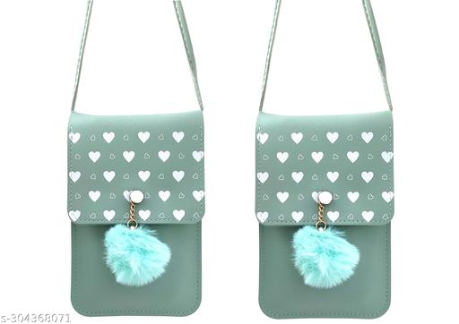 MAHABAL Sling Bags for Women Latest |Crossbody Bag | Phone Bag Stylish PU Leather.Mobile Cell Phone Holder Pocket Purse Wallet Mini Shoulder Bags Ideal Gift for Women(pair of 2 sling)