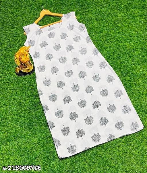 Sleeveless Kurti for Ladies