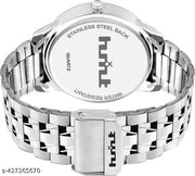 HMXT-123 Bold Black Stunning Silver Series Men's Chain Analog Watches Classic, Attractive, Professional, top-trendy and stylish Analog Watches for Men/boys for office, school use