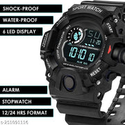 Digital Sports Watch, Silicone Strap, Multi-Function, Waterproof & Shockproof Wrist Watch for Men & Boys-boys watch for men's watch,Sports Watch,Analog Watch,watch for kids,Digital Watch,under 199\-watch,unixes watch,watch for kids