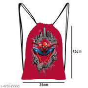 Printed Dori Bag Drawstring Backpack Small Bag Gym Bag tution bag Gift Bag for Everyday Use