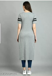01 PRINTED KURTI GREY