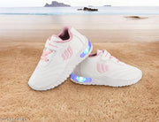 Handly Collection Led Shoes, Casual Led Velcro Shoes, Light weight Shoes, Outdoor Indoor Shoes, Casual Shoes for Little Tiny Kid Baby Boy Girl Shoes T103Pink