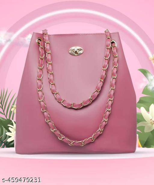 Golden Chain Handle Bag for Women | Stylish Women Bag  | Trending Women Shoulder Bag