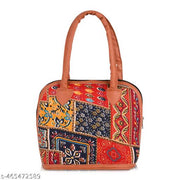 Small Stylish Handbag for Ladies Printed Design Cotton Tote Bag Women Office and Party Bag Combo