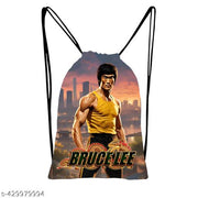 Printed Dori Bag Drawstring Backpack Small Bag Gym Bag tution bag Gift Bag for Everyday Use