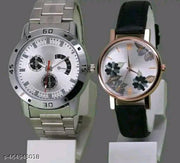 Classy Men Analogue Causal Sliver Stainless Steel Analog Watch
