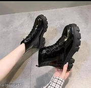 Women's Boots Collection | Extra cushioned foot bed and skin friendly | Durability | stylish | All day comfort | sturdy and reliable | Trendy Casual Boots | Winter, snow and holiday outings Trendy and Fashionable Patent Boots