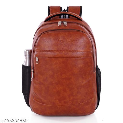 Medium 30 L Laptop Backpack For Men and Women Vegan Leather School College Bag