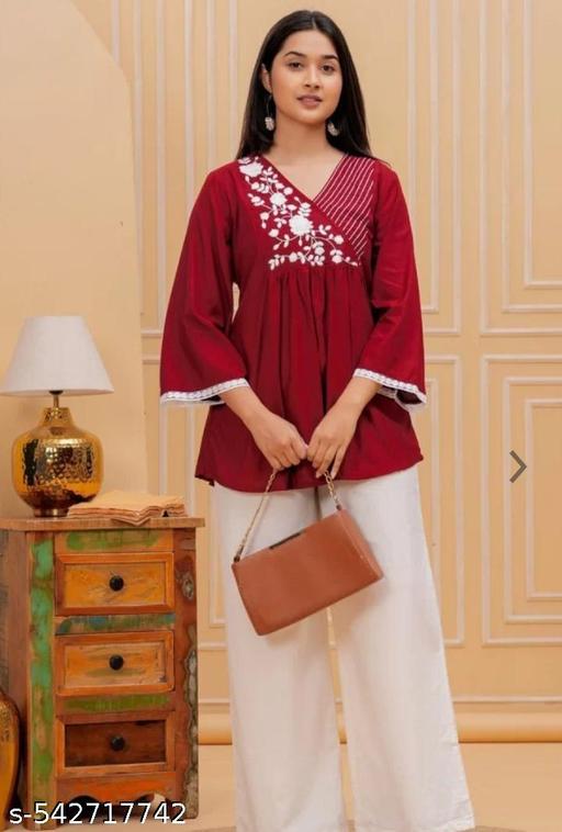 Short kurtis and different variant & colour s embroidery work designer kurtis beautiful short kurtis