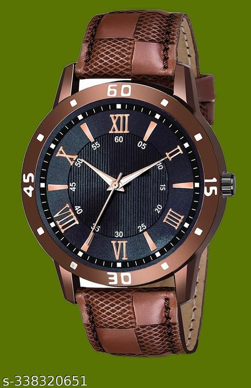Brown Analog Watch - For Men And Boy Brown leather Designer Watch Designer Lather Strap Stylish Sport Look Boys watch for men Analog Watch - For Men