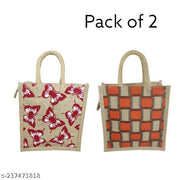 Jhola Lunch bag /Tote Bag Combo. (Pack of 2)