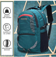Large 35 L Laptop Backpack unisex Spacy with rain cover and reflective strip with rain cover