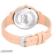 Professional Round Dial Mate Shade Metal And Lethaer  Belt Analog Combo  Women Watches