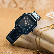Newly Arrived Women Black Stainless Steel Casual Watches