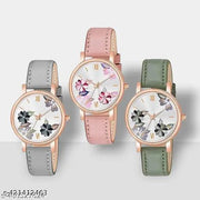  Flowered Dial Watch for Womens and Girls Single and Combo Watches