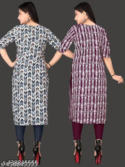 Polyster/Crepe fabric-FASHION KURTI'S