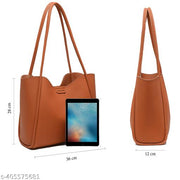 Tote Bag For Women/Ladies Handbag For Office And Daily Use (Tan)