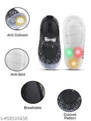 KATS Kids baby boys and baby girls Led Light casual Shoes-Black(6 Month to 24 Months)