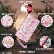 WILDAUK  Casual, Formal, Party Pink Butterfly Print Clutch