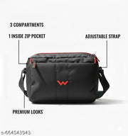 Stylish Black Sling Bag for Women | Compact Cross Body Bag | Mobile Zip Pocket | Travel & Casual Use