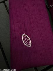 Demanding Beautiful Net Saree With Banglory Silk Blouse Piece