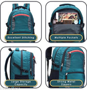 Large 35 L Laptop Backpack unisex Spacy with rain cover and reflective strip with rain cover