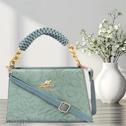 Fiago Women PU Leather Sling  Bag Styles Trending Designing for Women Classic Bag( GREEN)