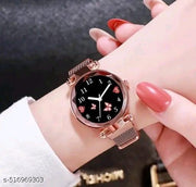Magnet Strap Premium Quality Graceful Stylish Wrist Watch for Women & Girls