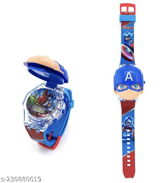 Digital 3D Avenger  Glowing Watch with Disco Music