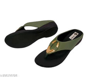 Adaab Green Lyara Women’s Flip-Flops & Slippers – Colorful, Trending Hawai Style, Daily Use, Ideal for Women and Girls