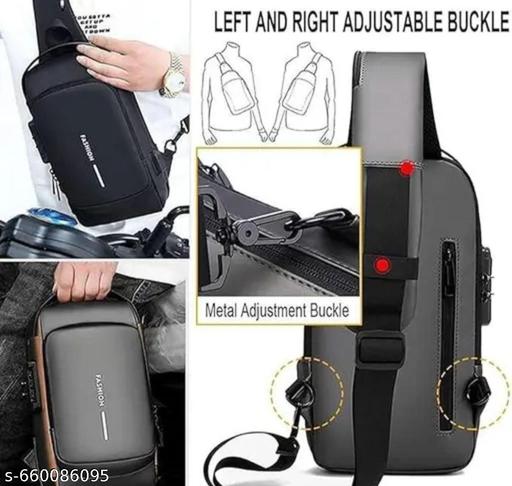 Sling Bag for Men EVA Hard Shell Travel Shoulder Bag Unisex Chest Crossbody Backpack one Side Pouch Travel Handbag Waterproof trendy Carry Bag for Work Travel Gadget Tablet Books Mobile