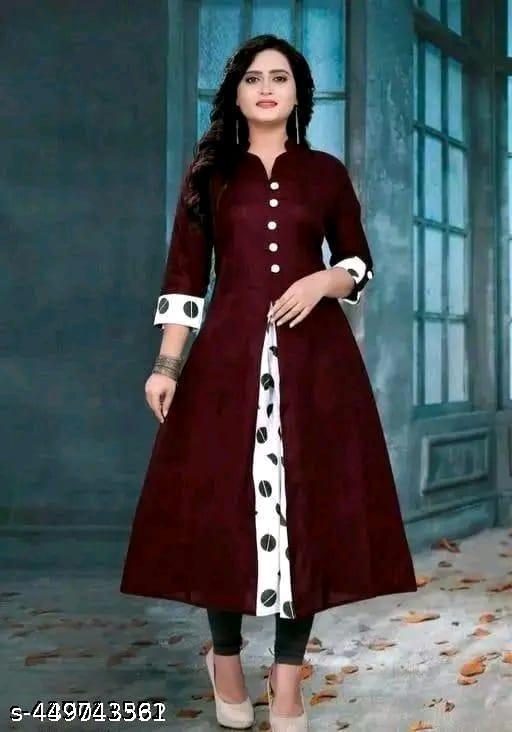 Selfi Cotton Branded Kurti