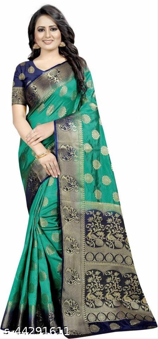 fine wear cotton silk multicolour saree.(utsav)