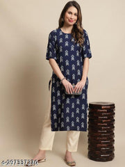 Polyster/Crepe fabric-Kurti For Women