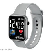 LED Display Fashionable Children Kids Digital Watches Waterproof Sports Square Electronic Led Watch for Kids, Boy & Baby Girls-Digital Watch for Kids