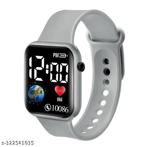 LED Display Fashionable Children Kids Digital Watches Waterproof Sports Square Electronic Led Watch for Kids, Boy & Baby Girls-Digital Watch for Kids
