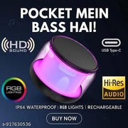 Bluetooth Speaker, Stereo Sound Surround, Long Hours Playback, Best for Mobile, Laptop/PC, Media Players with Multi Modes