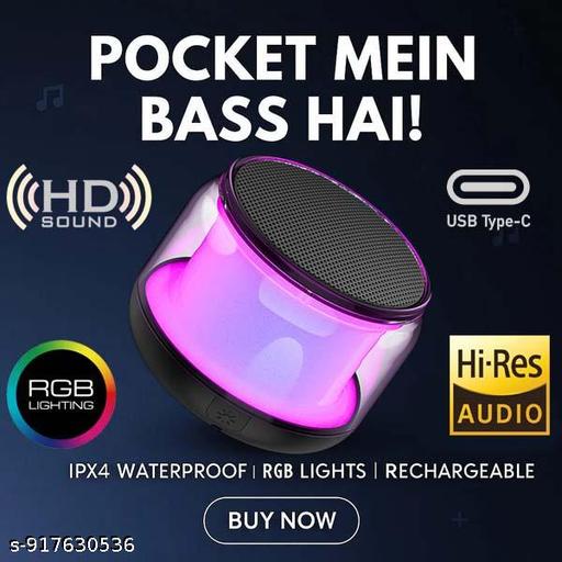 Bluetooth Speaker, Stereo Sound Surround, Long Hours Playback, Best for Mobile, Laptop/PC, Media Players with Multi Modes