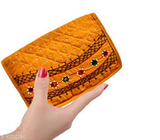 Casual Yellow Clutch