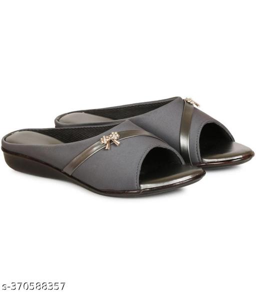 H Ladies Woman Sandals Synthetic Leather Lycra Leather Flat Sandals Aadab Fashionable Women Flip flop & Slippers