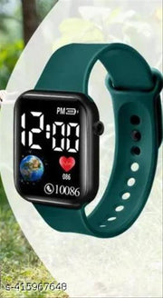 StylisLatest Trendy Black Square Digital Watch for Teenagers boy's and girl's With Attractive look's and Within Best price for Teenagers boy's and girl'sh New Design Digital Watch For Girls Or Boys In Best Price