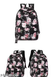 Girl School Backpack white coconut print Stylish and Trendy College Backpacks Waterproof Bag Casual School Bag/Backpack/College Bag/Tuition Bag for Girls