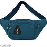 OZEL BAG Premium Crossbody Waist Bag | Trendy Travel Fanny Pack with Multiple Zippers | Unisex Adjustable Belt Pouch