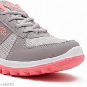 ASIAN Women's CUTE Grey Sports Running Walking & Gym LIghtWeight Shoes for Girls & Women