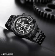 Awesome prices  zed black Men’s Super Running Racing Steel Belt Sports Suit Quartz Watch