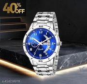 Dial, Day & Date Functioning, Stainless Steel Strap Analog Watch for Men (Dial-Silver)Men's sports watches,Men's chronograph watches,Men's automatic watches,Men's mechanical watches,Men's digital watches,Men's smartwatches,