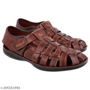 WALKAROO Men's Daily wear Sandals|Cutout velcro design|Casual Footwear|Men's Sandal|Slipper for men|lightweight sandals|Gents Chappal|outdoor sandals for men|Walkaroo footwear|men's flat sandals|WG5713-Brown